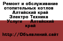 Ремонт и обслуживание отопительных котлов - Алтайский край Электро-Техника » Услуги   . Алтайский край